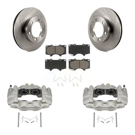 Front Disc Brake Caliper Rotors And Ceramic Pads Kit For Toyota Tacoma FJ Cruiser KC8-100209C