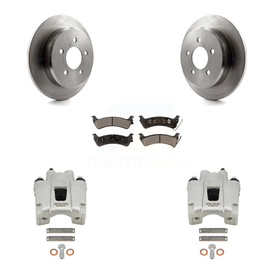 Rear Disc Brake Caliper Rotors And Ceramic Pads Kit For 2001 Ford Explorer From 01 02 KC8-100209T
