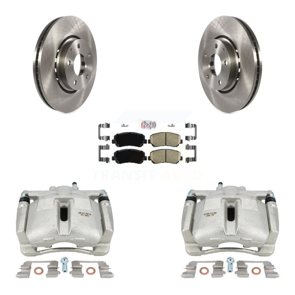 Front Disc Brake Caliper Rotors And Ceramic Pads Kit For Mazda CX-5 KC8-100210N
