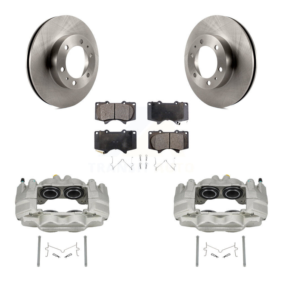 Front Disc Brake Caliper Rotors And Semi-Metallic Pads Kit For Toyota Tacoma FJ Cruiser KC8-100213P