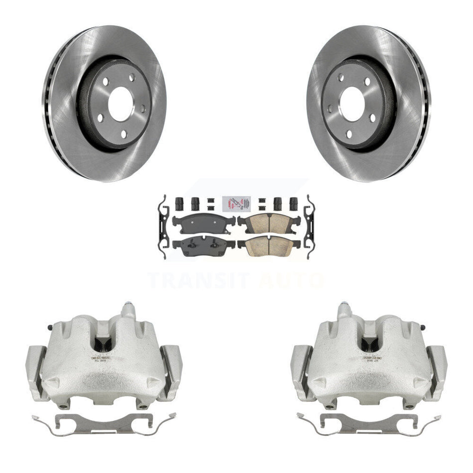 Front Disc Brake Caliper Rotors And Ceramic Pads Kit For Jeep Grand Cherokee Dodge Durango KC8-100214N