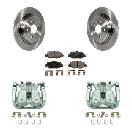 Rear Disc Brake Caliper Rotors And Ceramic Pads Kit For 2017-2022 Honda CR-V KC8-100214T