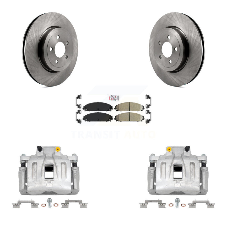 Front Disc Brake Caliper Rotor Ceramic Pad Kit For Chrysler 300 Dodge Charger Challenger KC8-100216N