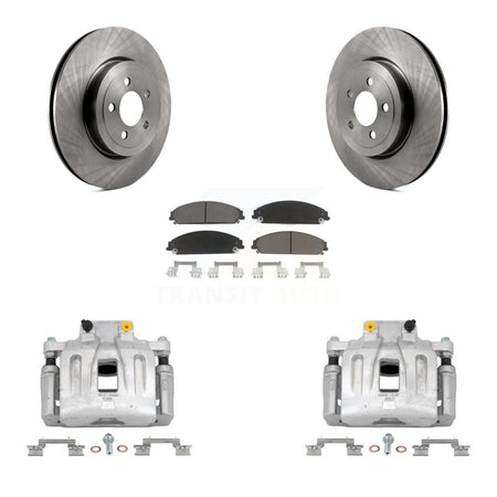Front Disc Brake Caliper Rotor Ceramic Pad Kit For Chrysler 300 Dodge Charger Challenger KC8-100217C