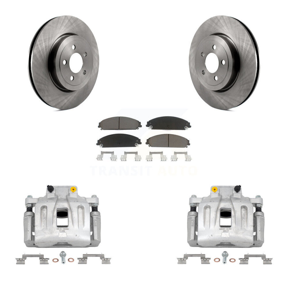 Front Disc Brake Caliper Rotor Ceramic Pad Kit For Chrysler 300 Dodge Charger Challenger KC8-100217C
