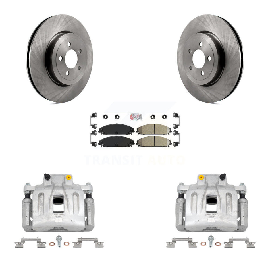 Front Disc Brake Caliper Rotor Ceramic Pad Kit For Chrysler 300 Dodge Charger Challenger KC8-100217N