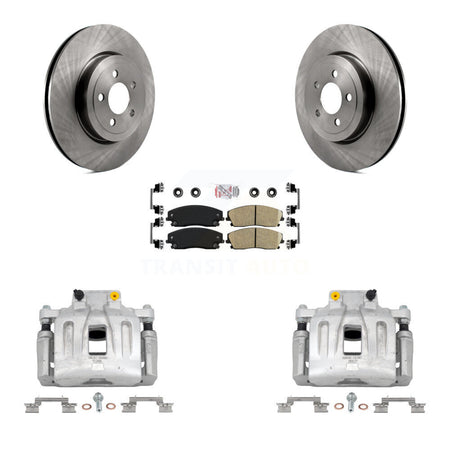Front Disc Brake Caliper Rotors And Ceramic Pads Kit For Dodge Charger KC8-100219N