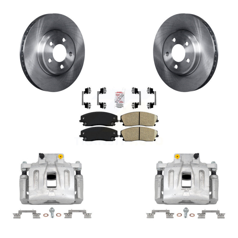 Front Disc Brake Caliper Rotor Ceramic Pad Kit For Chrysler 300 Dodge Charger Challenger KC8-100220N