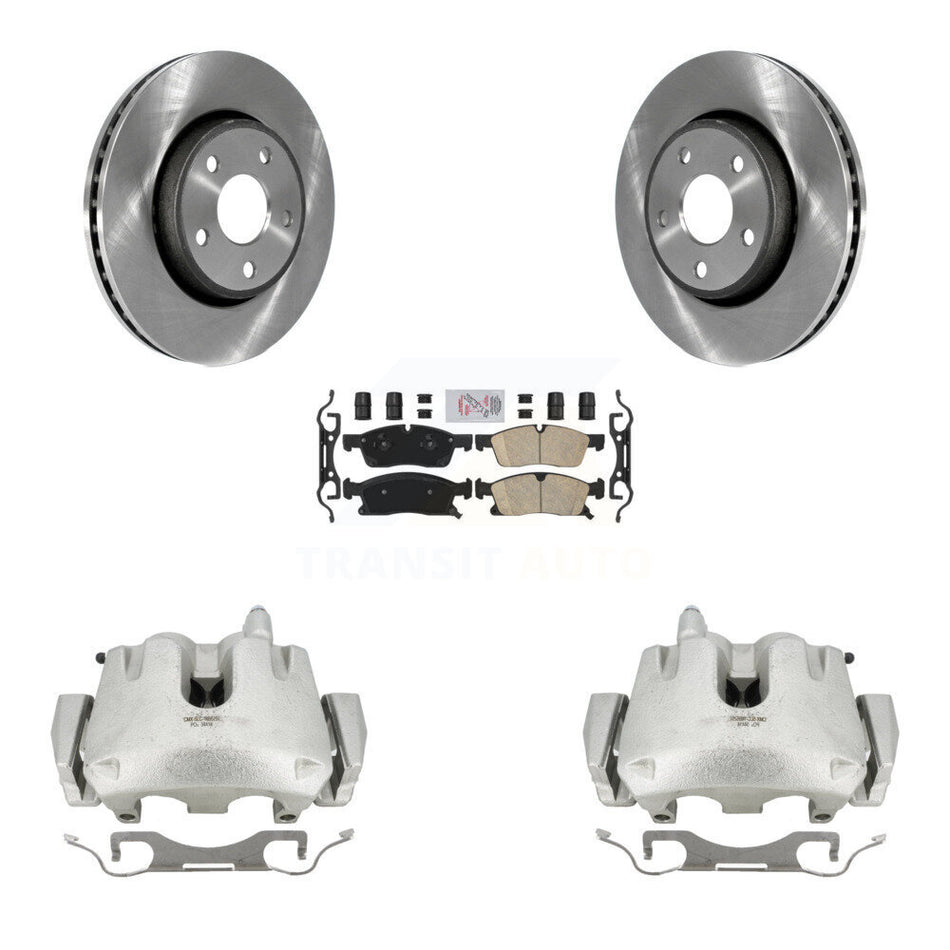 Front Disc Brake Caliper Rotors And Ceramic Pads Kit For Jeep Grand Cherokee With 330mm Diameter Rotor KC8-100224N