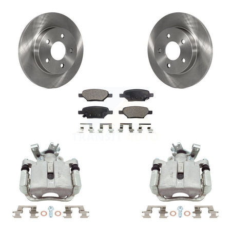 Rear Brake Caliper Rotor & Ceramic Pad Kit For Chevrolet Malibu Pontiac Cobalt G5 G6 Ion KC8-100225T