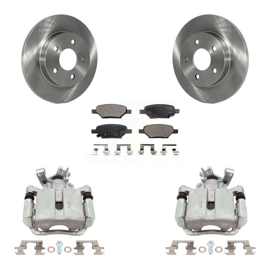 Rear Brake Caliper Rotor & Ceramic Pad Kit For Chevrolet Malibu Pontiac Cobalt G5 G6 Ion KC8-100225T