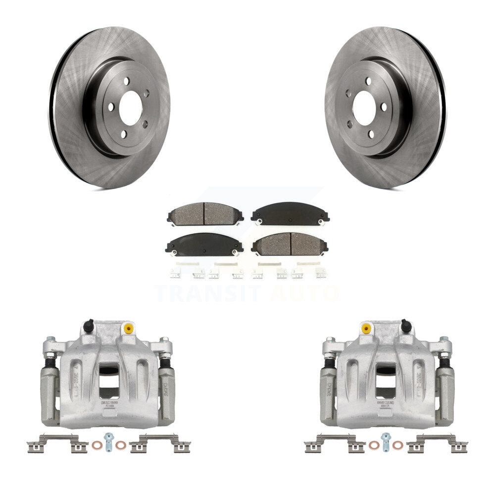 Front Brake Caliper Rotors & Semi-Metallic Pad Kit For Chrysler 300 Dodge Charger Magnum KC8-100226S