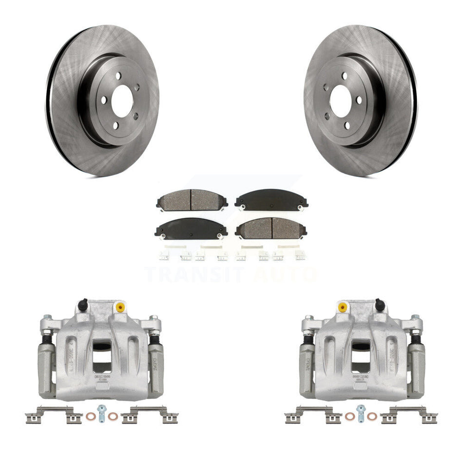 Front Brake Caliper Rotors & Semi-Metallic Pad Kit For Chrysler 300 Dodge Charger Magnum KC8-100226S