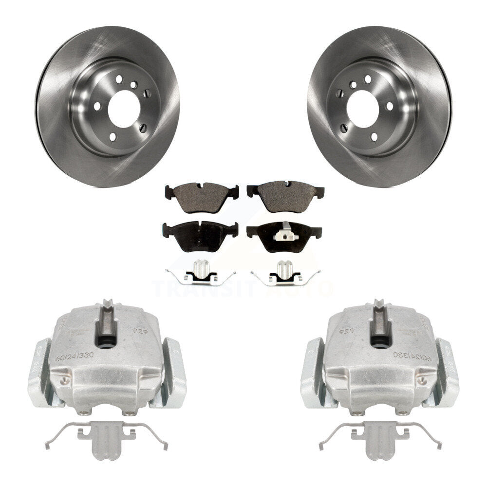 Front Disc Brake Caliper Rotors And Semi-Metallic Pads Kit For BMW 528i xDrive KC8-100228P