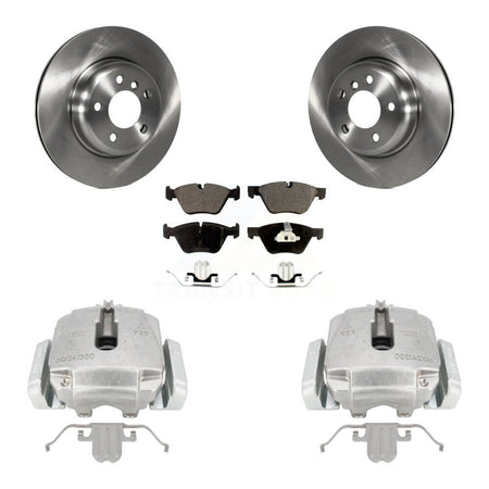 Front Disc Brake Caliper Rotors And Semi-Metallic Pads Kit For BMW 528i xDrive KC8-100228P