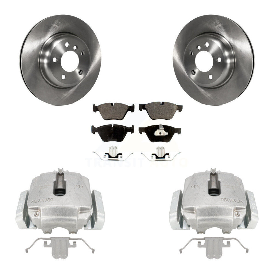 Front Disc Brake Caliper Rotors And Semi-Metallic Pads Kit For BMW 528i xDrive KC8-100228P