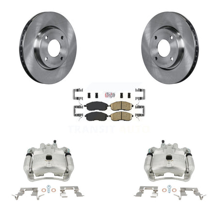 Front Disc Brake Caliper Rotors And Ceramic Pads Kit For Nissan Sentra KC8-100229N by Transit Auto