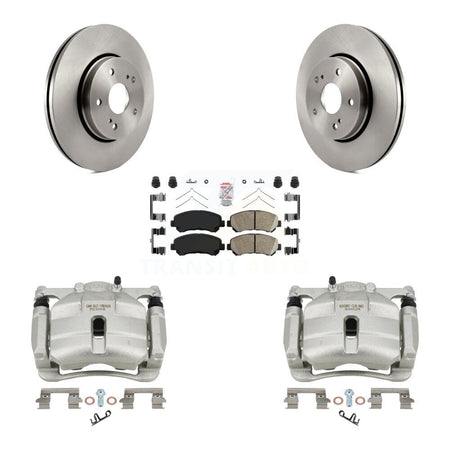 Front Disc Brake Caliper Rotors And Ceramic Pads Kit For 2010-2013 Suzuki Kizashi KC8-100230N