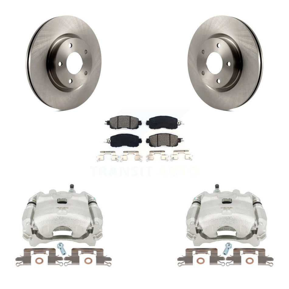 Front Disc Brake Caliper Rotors And Semi-Metallic Pads Kit For Nissan Altima KC8-100230S by Transit Auto