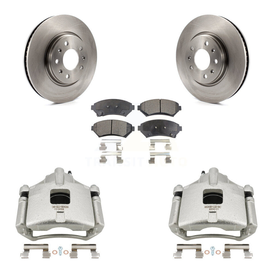 Front Disc Brake Caliper Rotors And Semi-Metallic Pads Kit For 2003 Cadillac Seville KC8-100231P