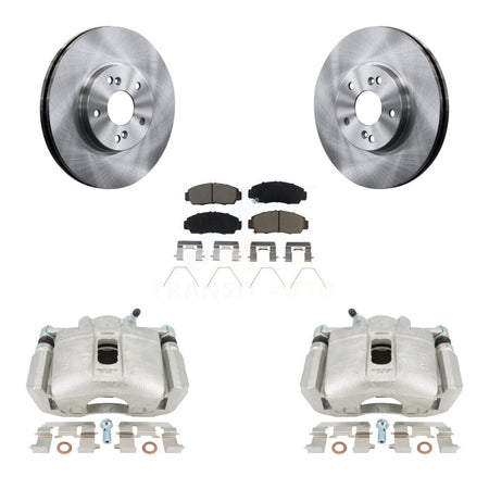 Front Disc Brake Caliper Rotors And Ceramic Pads Kit For Honda Accord Acura TSX KC8-100232C by Transit Auto