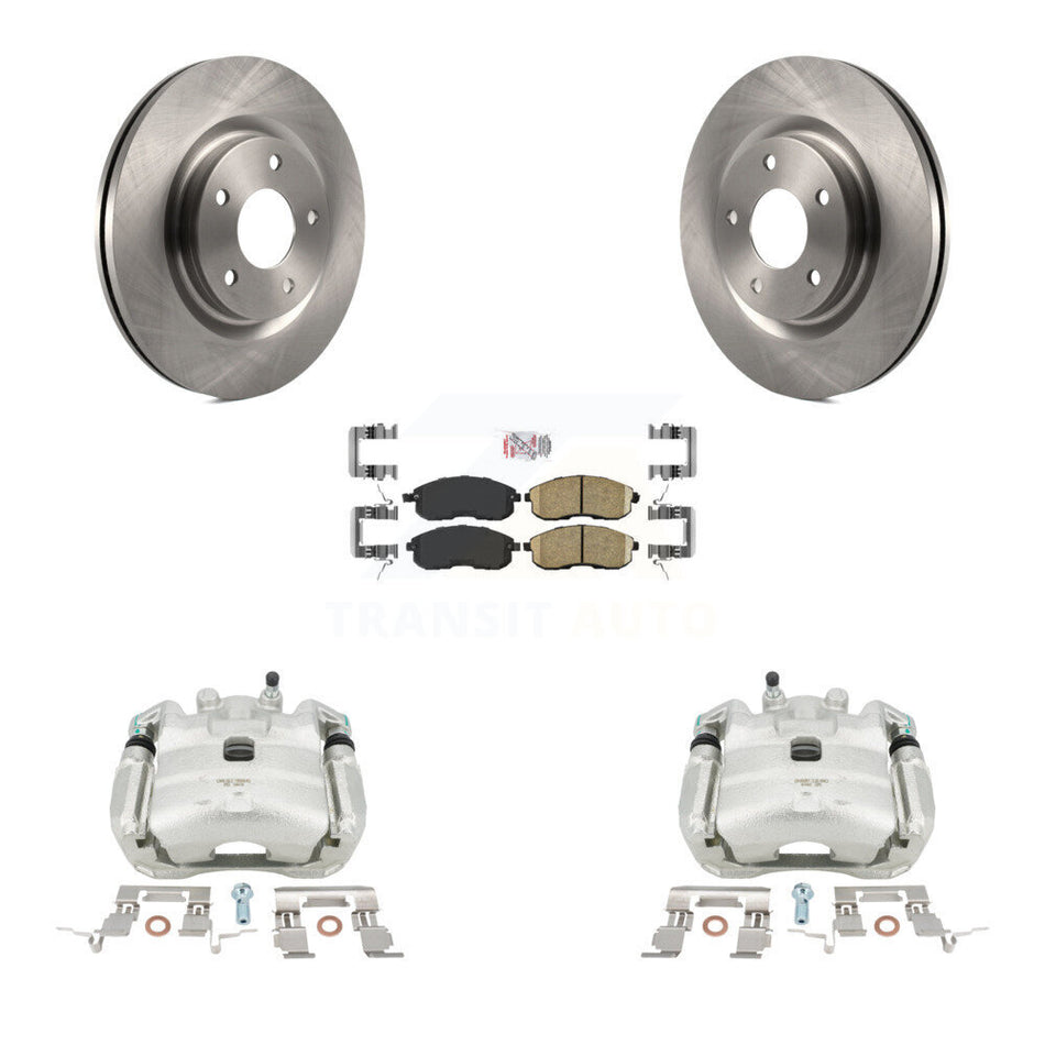 Front Disc Brake Caliper Rotors And Ceramic Pads Kit For Nissan Juke KC8-100232N