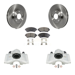 Front Disc Brake Caliper Rotors And Semi-Metallic Pads Kit For 1997-1999 Cadillac DeVille rear brakes With Heavy Duty Brakes KC8-100232P