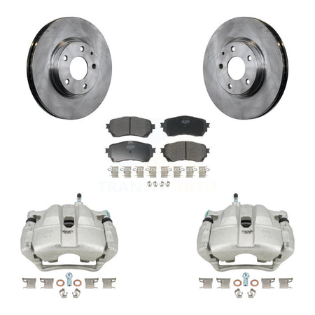 Front Disc Brake Caliper Rotors And Semi-Metallic Pads Kit For Mazda 6 KC8-100233P