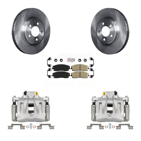 Front Disc Brake Caliper Rotor Ceramic Pad Kit For Dodge Chrysler 300 Charger Challenger KC8-100236N