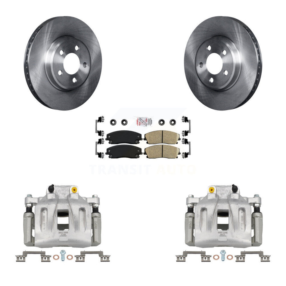 Front Disc Brake Caliper Rotor Ceramic Pad Kit For Dodge Chrysler 300 Charger Challenger KC8-100236N
