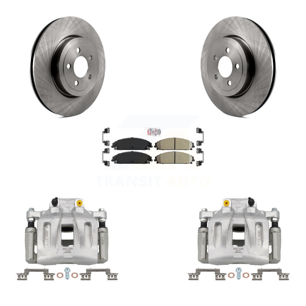 Front Disc Brake Caliper Rotor And Ceramic Pad Kit For Chrysler 300 Dodge Charger Magnum KC8-100238N