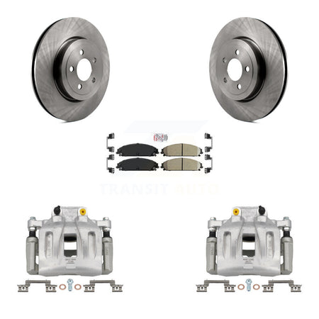 Front Disc Brake Caliper Rotor And Ceramic Pad Kit For Chrysler 300 Dodge Charger Magnum KC8-100238N
