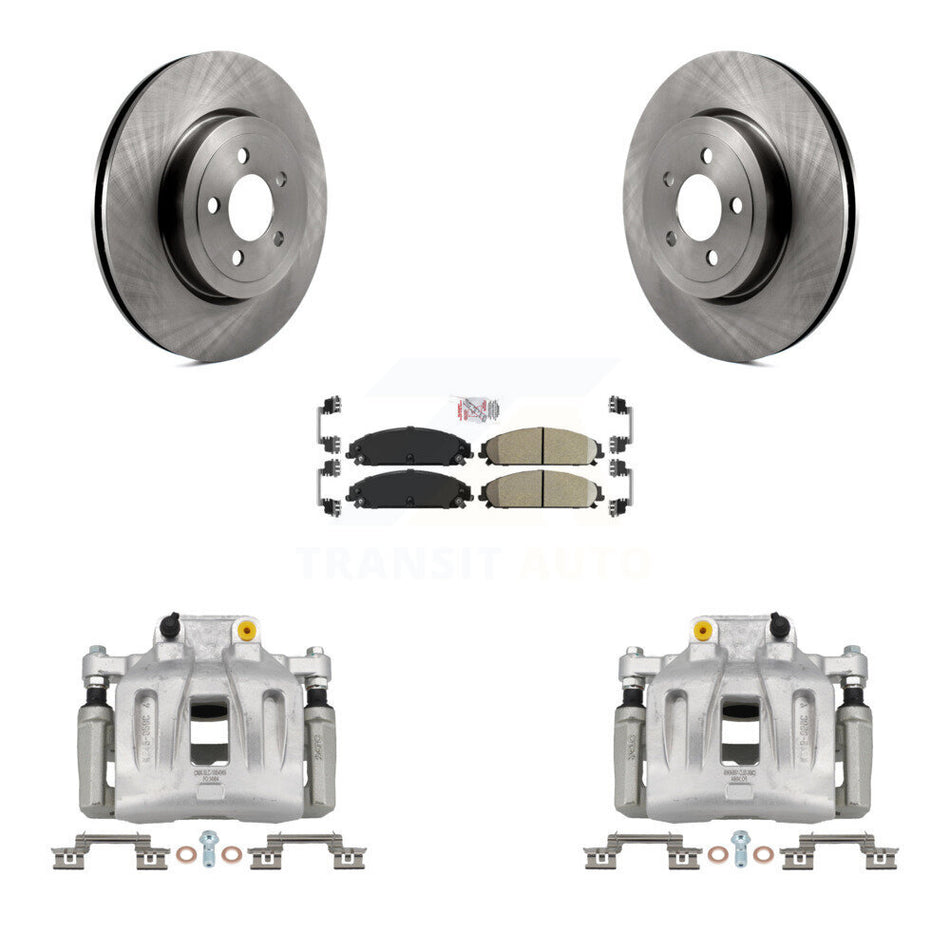 Front Disc Brake Caliper Rotor And Ceramic Pad Kit For Chrysler 300 Dodge Charger Magnum KC8-100238N