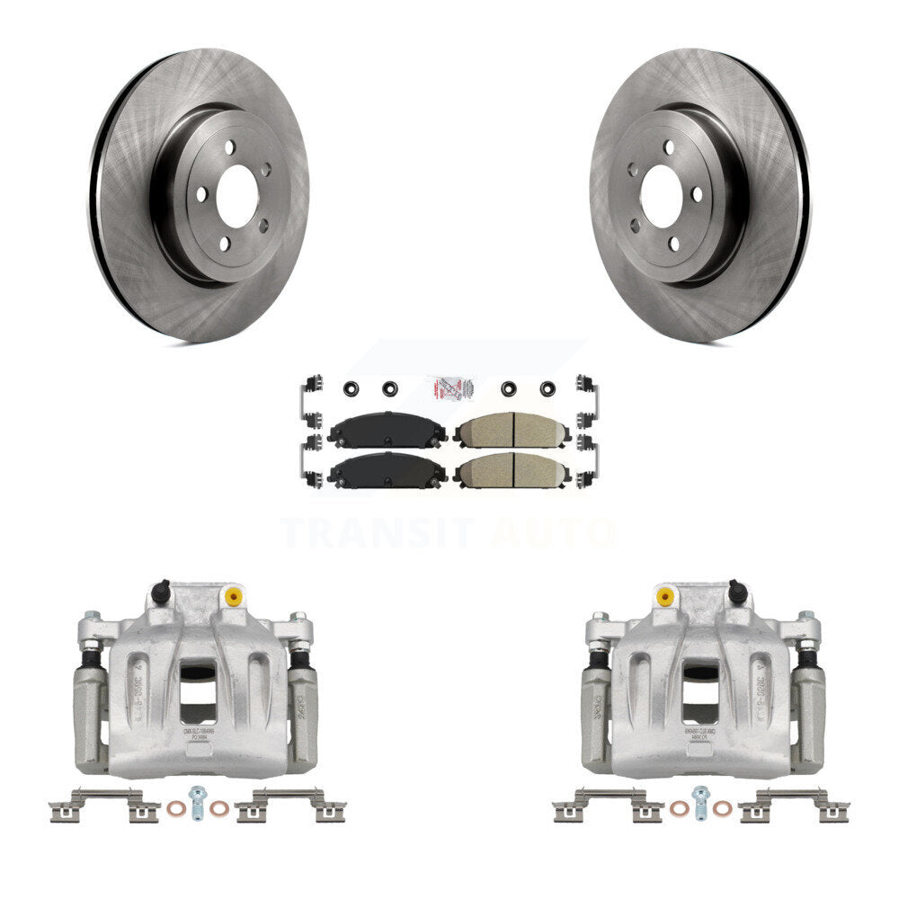 Front Disc Brake Caliper Rotor And Ceramic Pad Kit For Chrysler 300 Dodge Charger Magnum KC8-100239N