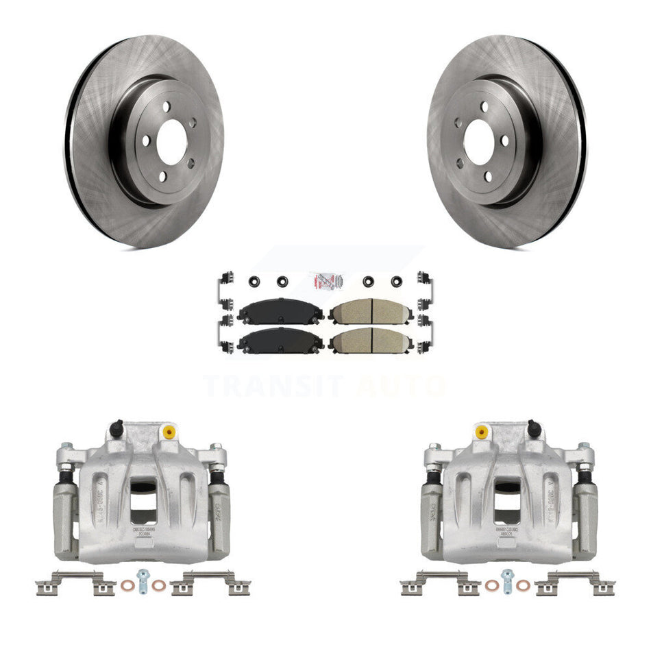 Front Disc Brake Caliper Rotor And Ceramic Pad Kit For Chrysler 300 Dodge Charger Magnum KC8-100239N