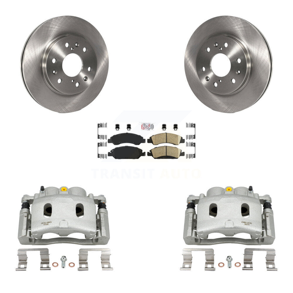 Front Brake Caliper Rotors Ceramic Pad Kit For Chevrolet GMC Silverado 1500 Sierra Tahoe KC8-100243N