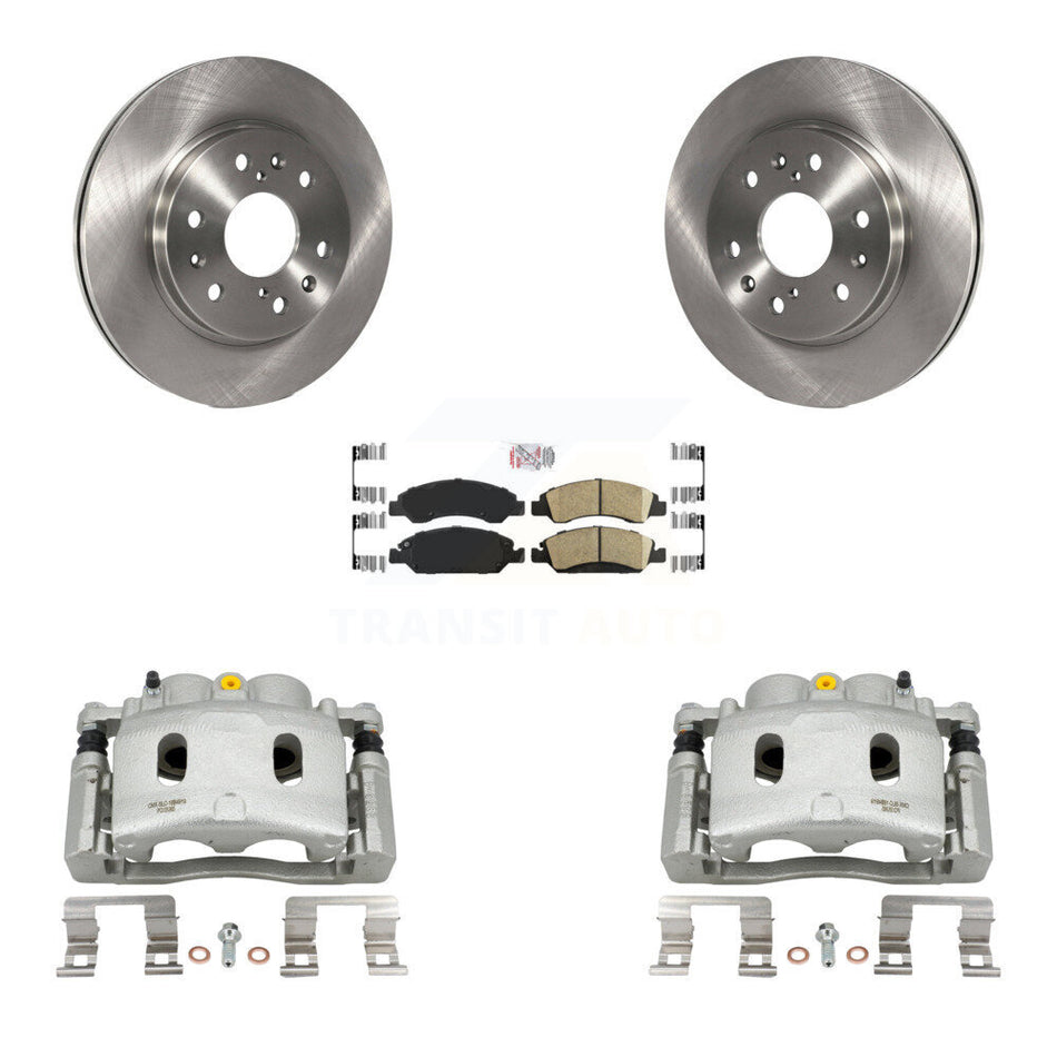 Front Brake Caliper Rotors Ceramic Pad Kit For Chevrolet GMC Silverado 1500 Sierra Tahoe KC8-100244N