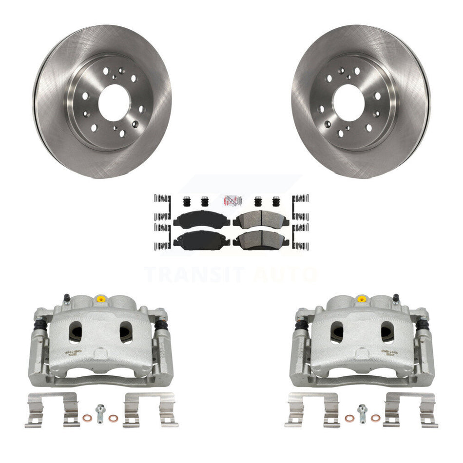 Front Brake Caliper Rotors Semi-Metallic Pad Kit For Chevrolet GMC Silverado 1500 Sierra KC8-100245N