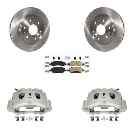 Front Brake Caliper Rotor & Ceramic Pad Kit For Chevrolet Suburban With 2 Piston KC8-100246N