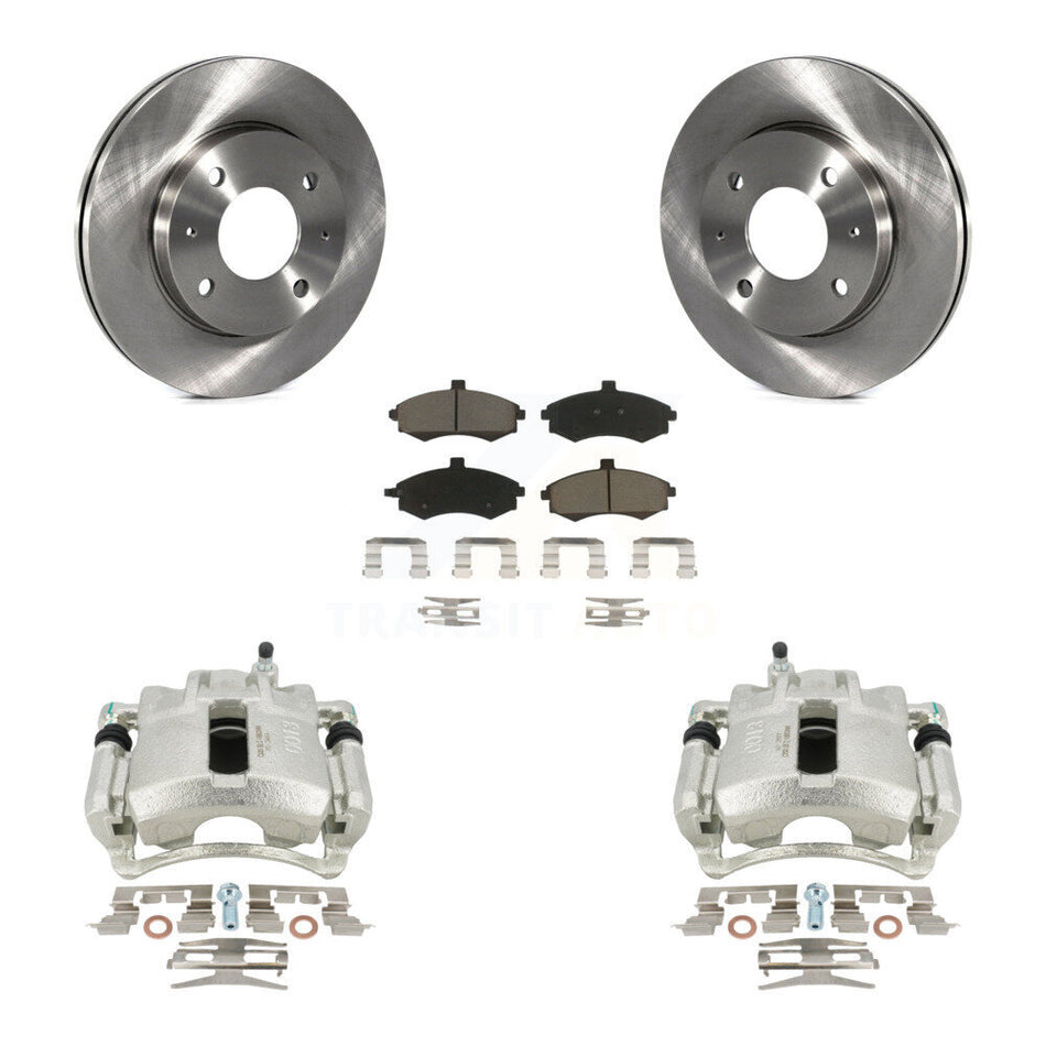 Front Disc Brake Caliper Rotors And Ceramic Pads Kit For Hyundai Elantra KC8-100247C by Transit Auto