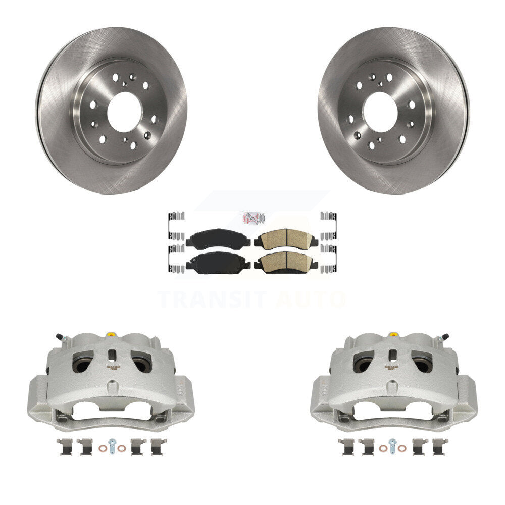 Front Brake Caliper Rotor & Ceramic Pad Kit For Chevrolet Suburban With 2 Piston KC8-100247N