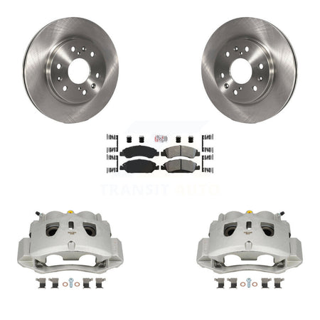 Front Disc Brake Caliper Rotors And Semi-Metallic Pad Kit For 2016 Chevrolet Suburban HD KC8-100248N