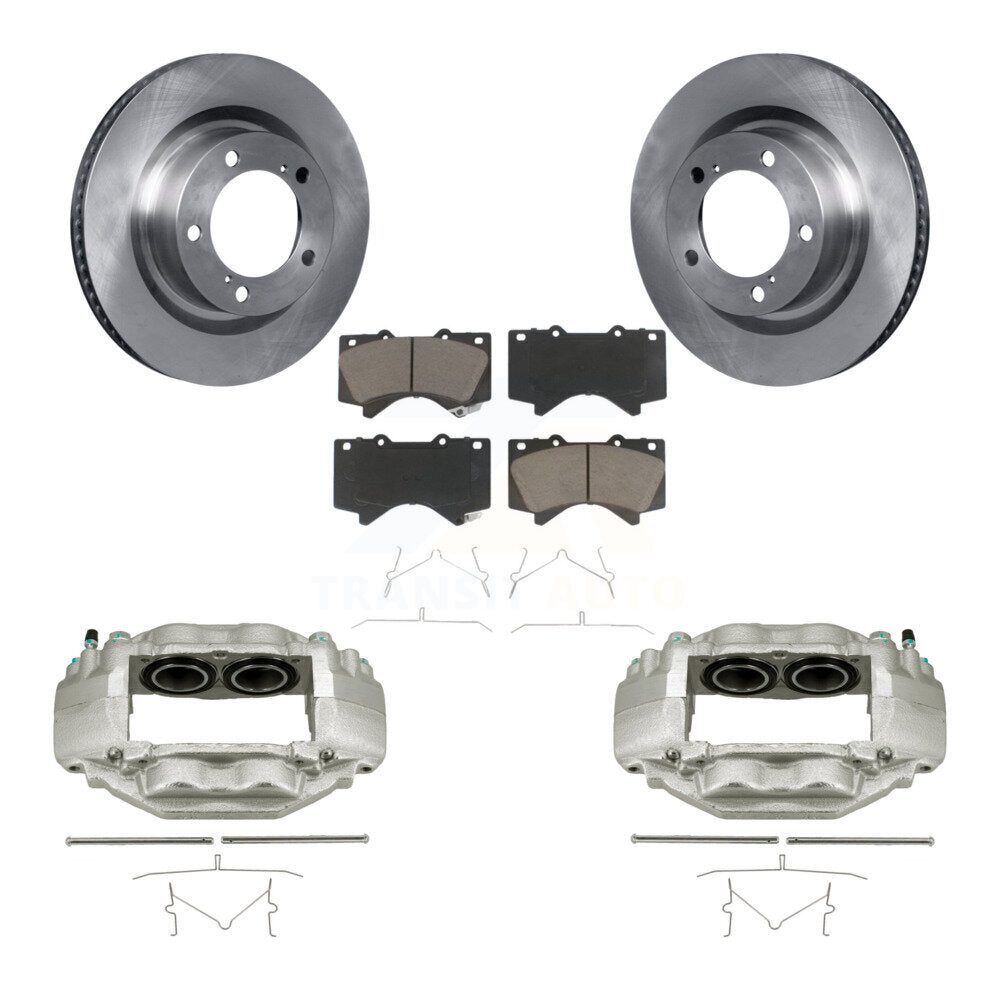 Front Disc Brake Caliper Rotors And Ceramic Pads Kit For Toyota Tundra Sequoia KC8-100249C