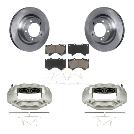 Front Disc Brake Caliper Rotors And Ceramic Pads Kit For Toyota Tundra Sequoia KC8-100249C