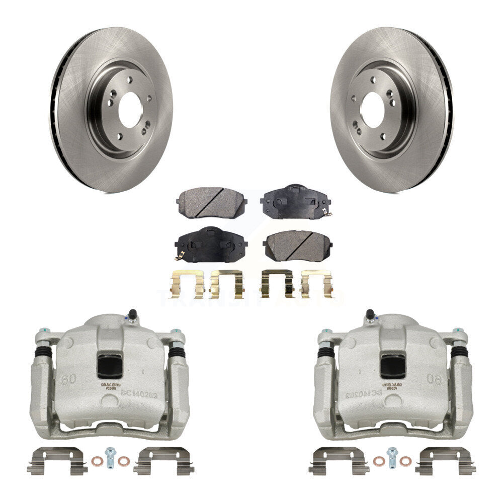 Front Brake Caliper Rotors & Semi-Metallic Pad Kit For 2016 Hyundai Tucson From 05 08 15 KC8-100251P