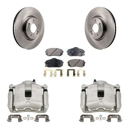 Front Brake Caliper Rotors & Semi-Metallic Pad Kit For 2016 Hyundai Tucson From 05 08 15 KC8-100251P