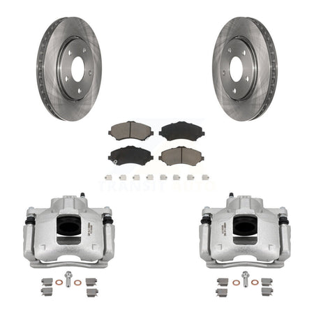 Front Brake Caliper Rotor Ceramic Pad Kit For Dodge Grand Caravan Chrysler Town & Routan KC8-100255C