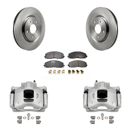 Front Disc Brake Caliper Rotors And Semi-Metallic Pads Kit For Volkswagen Routan Ram C/V KC8-100261P