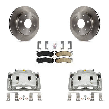 Front Brake Caliper Rotors Ceramic Pad Kit For Chevrolet Silverado 1500 Disc rear brakes KC8-100263N