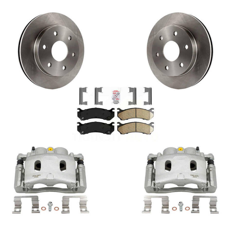 Front Brake Caliper Rotors Ceramic Pad Kit For Chevrolet Silverado 1500 Disc rear brakes KC8-100263N